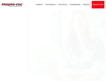 Tablet Screenshot of magne-tec.com